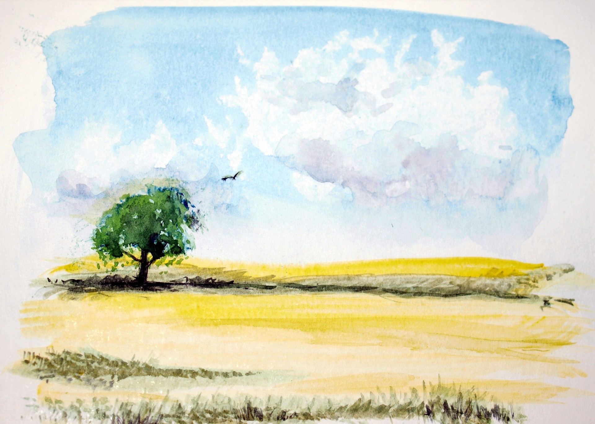 Course Image for UZH6DA46 Watercolour Landscape Outdoors